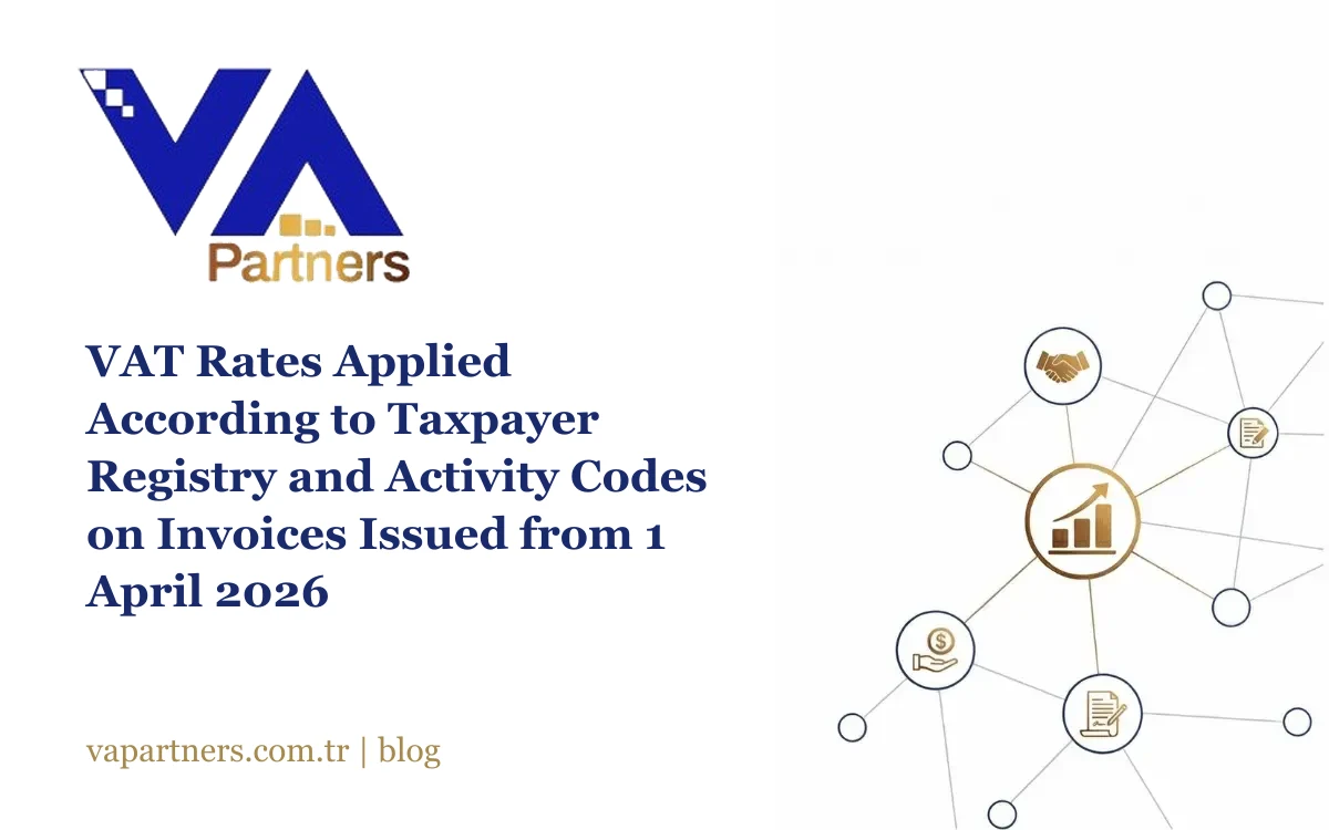 VAT Rates Applied According to Taxpayer Registry and Activity Codes on Invoices Issued from 1 April 2026